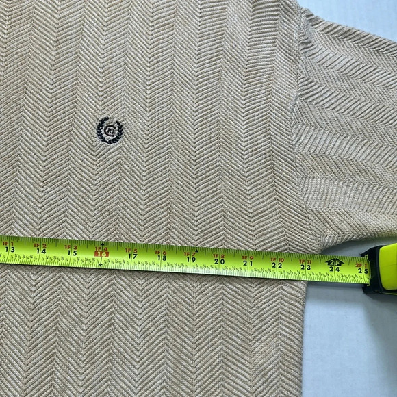Chaps Ralph Lauren Tan Cream Men’s Long Sleeve Pullover Sweater Size Large - Picture 7 of 9